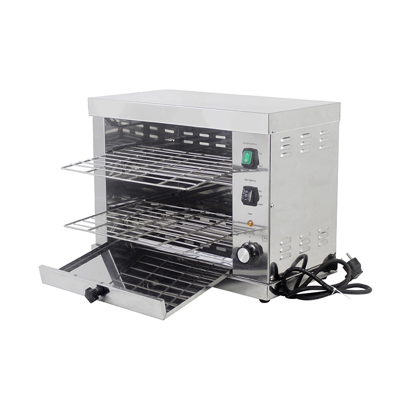 Machine à salamandre électrique de cuisine commerciale en acier inoxydable
