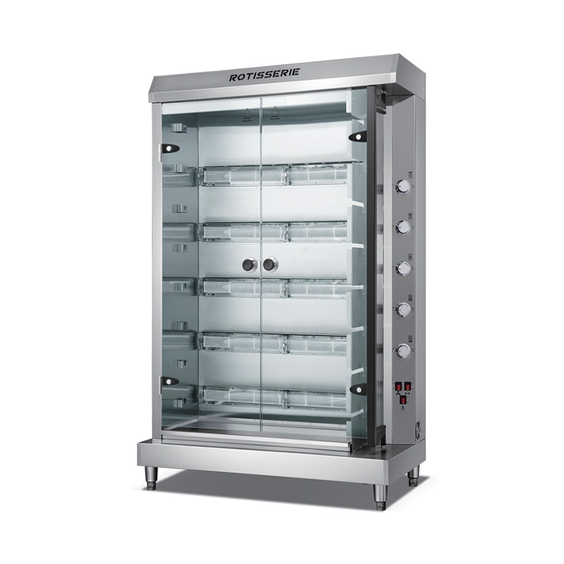 Machine électrique de rôtissoire de poulet de cuisine commerciale d'acier inoxydable